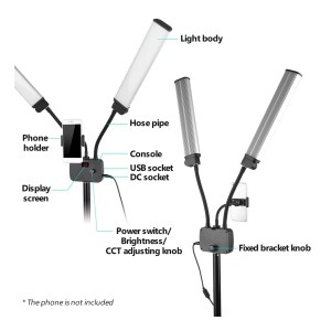نور بازویی ال ای دی  مدل LED HD-45X